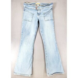 Vintage Bare Back Stationwagon‎ Jeans Flare Sz 11 Light Wash Rare Denim Y2K 90s